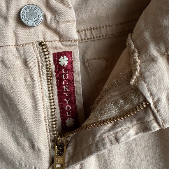 Lucky Brand Sweet Chino Khaki Color Pants 14/32 - Picture 5 of 7